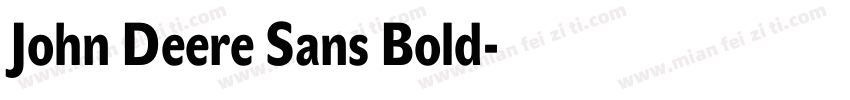 John Deere Sans Bold字体转换